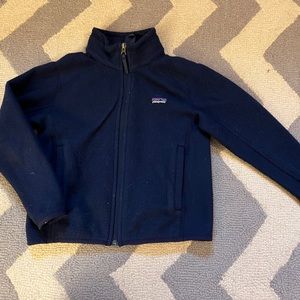 EUC Patagonia size XS fleece full zip. Navy blue